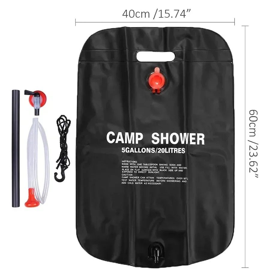 Douche solaire camping 20L portable – Image 15