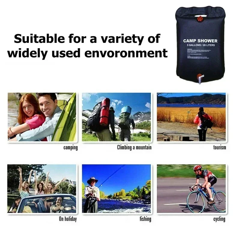 Douche solaire camping 20L portable – Image 11
