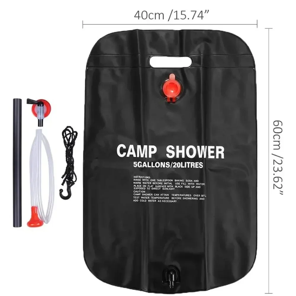 Douche solaire camping 20L portable – Image 3