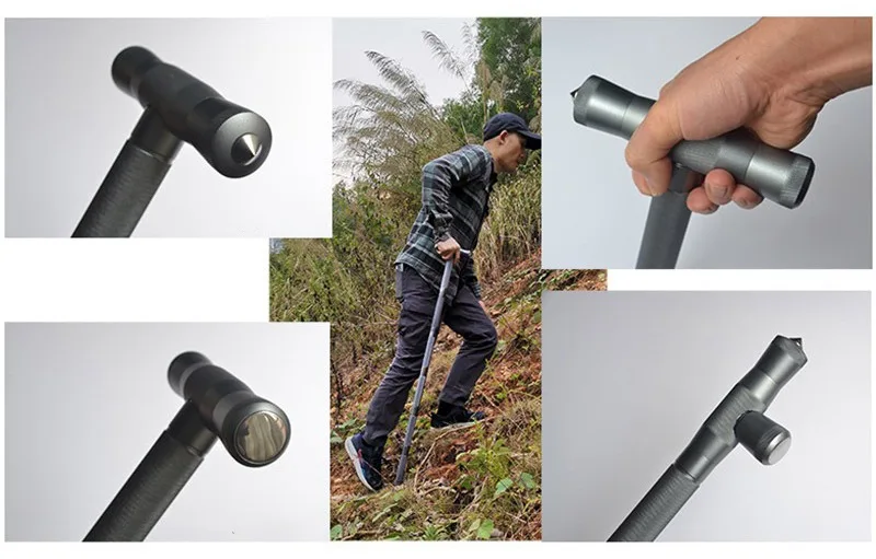 Bâton de marche rétractable aluminium – Image 12