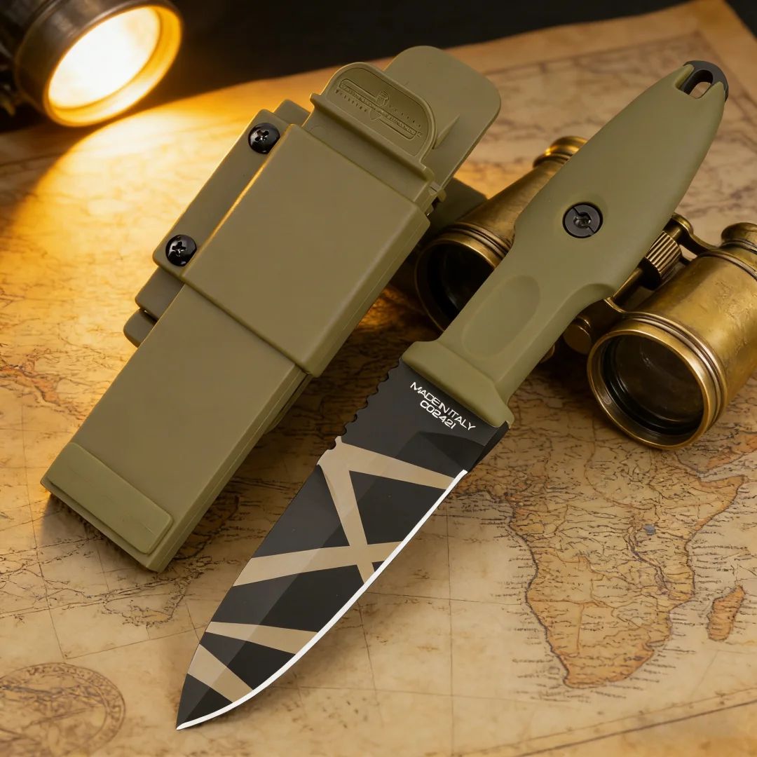 Couteau outdoor lame fixe 21 cm – Image 9