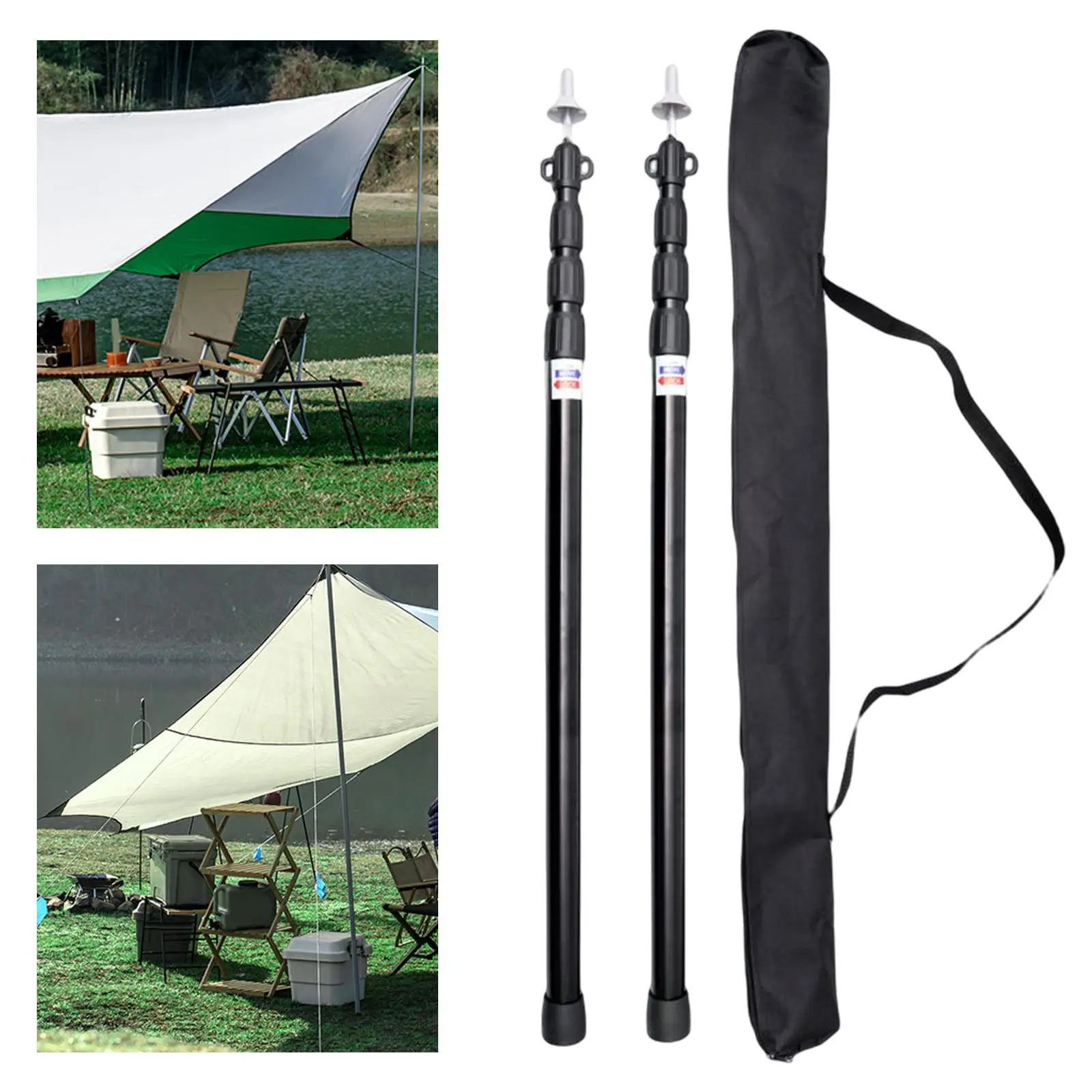 Poteaux télescopiques 85–250 cm – Camping – Image 8