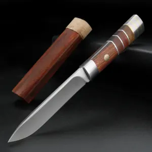 Couteau outdoor bois acier 5Cr13