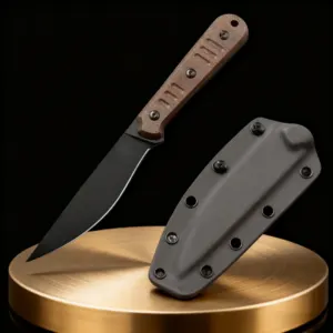 Couteau à lame fixe 18 cm pour camping outdoor