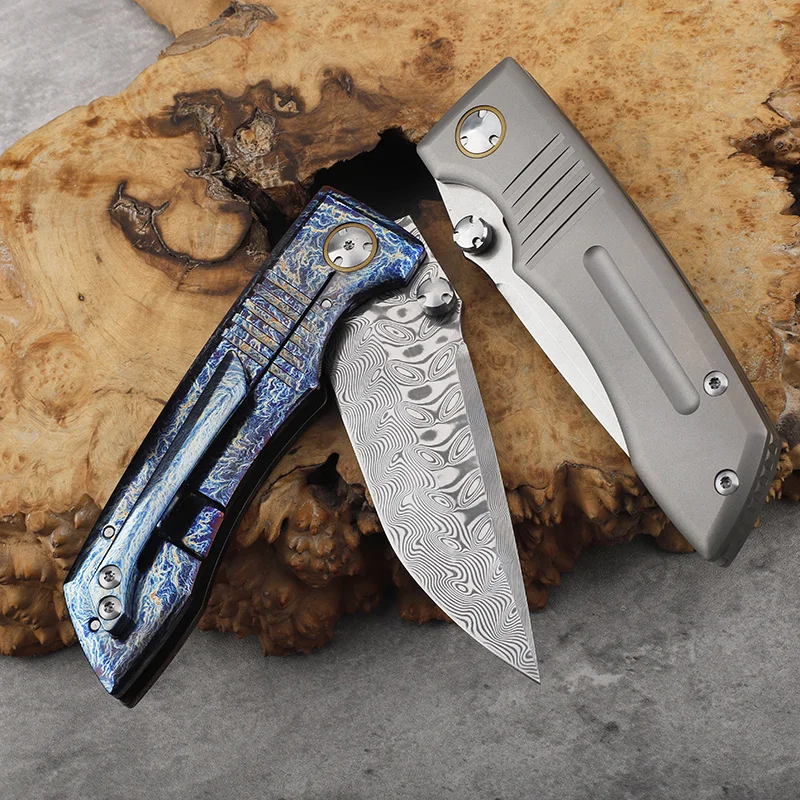 Couteau pliant Damas VG10 titane – Image 6