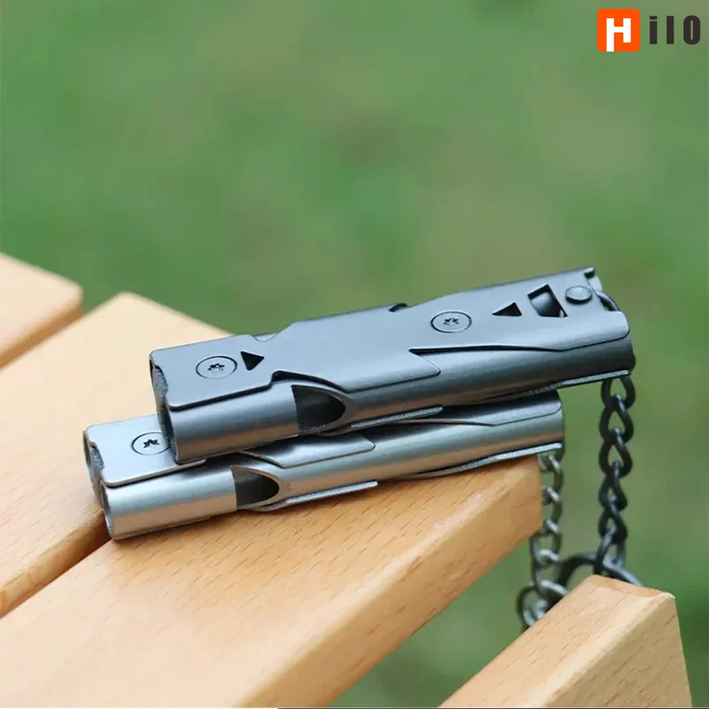 Sifflet de survie acier 150 dB – Randonnée – Image 2