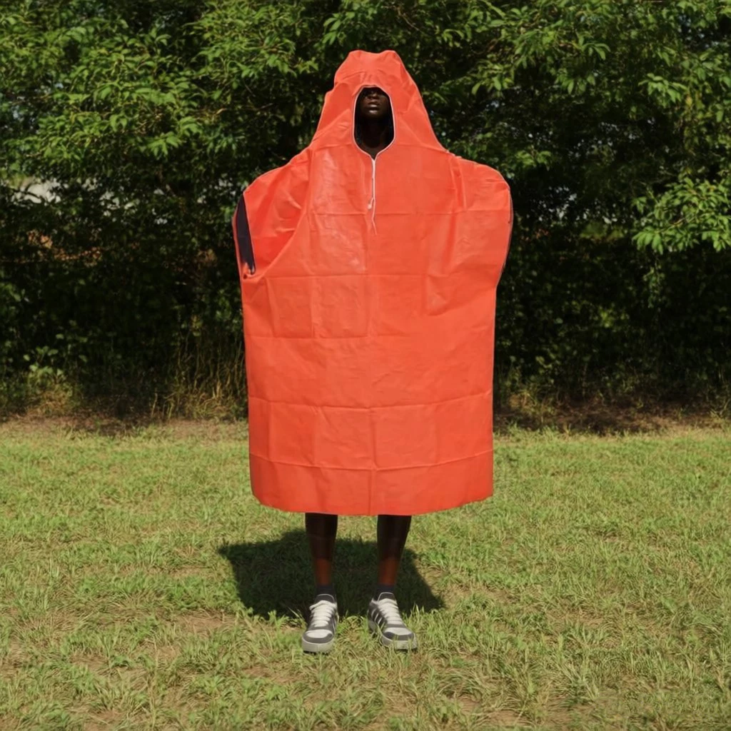 Poncho urgence thermique Mylar – Image 2