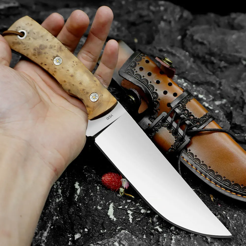 Couteau fixe VG10 7,5 mm bushcraft – Image 2