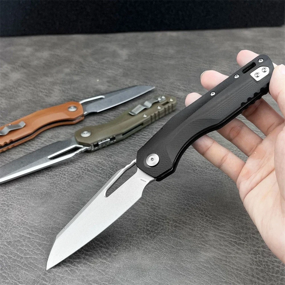 Couteau pliant M390MK 22 cm manche G10 camping – Image 3