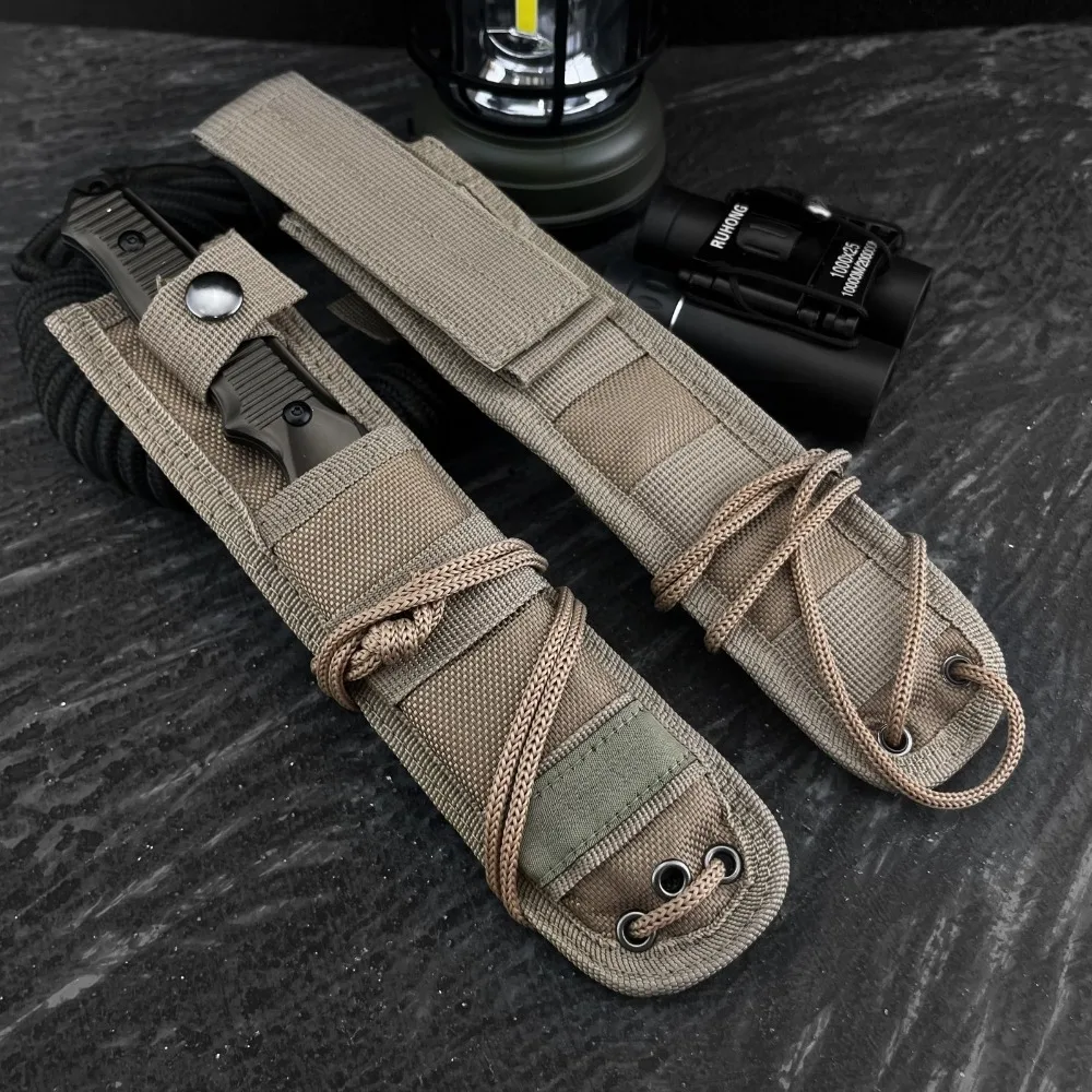 Couteau bushcraft 440C lame fixe camping survie – Image 9