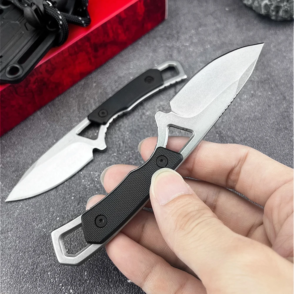 Mini couteau fixe EDC 12,3 cm camping randonnée – Image 5