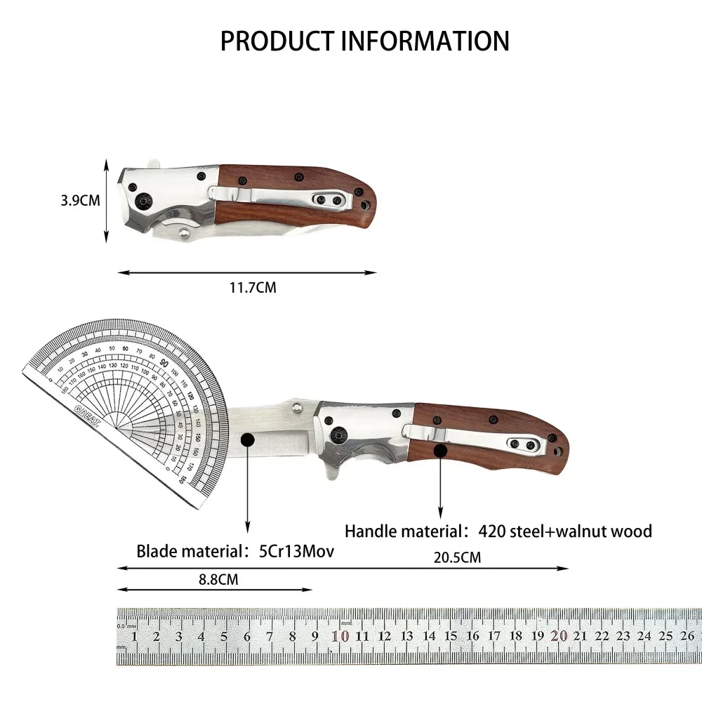 Mini couteau pliant 15,1 cm 5Cr13Mov – Image 5