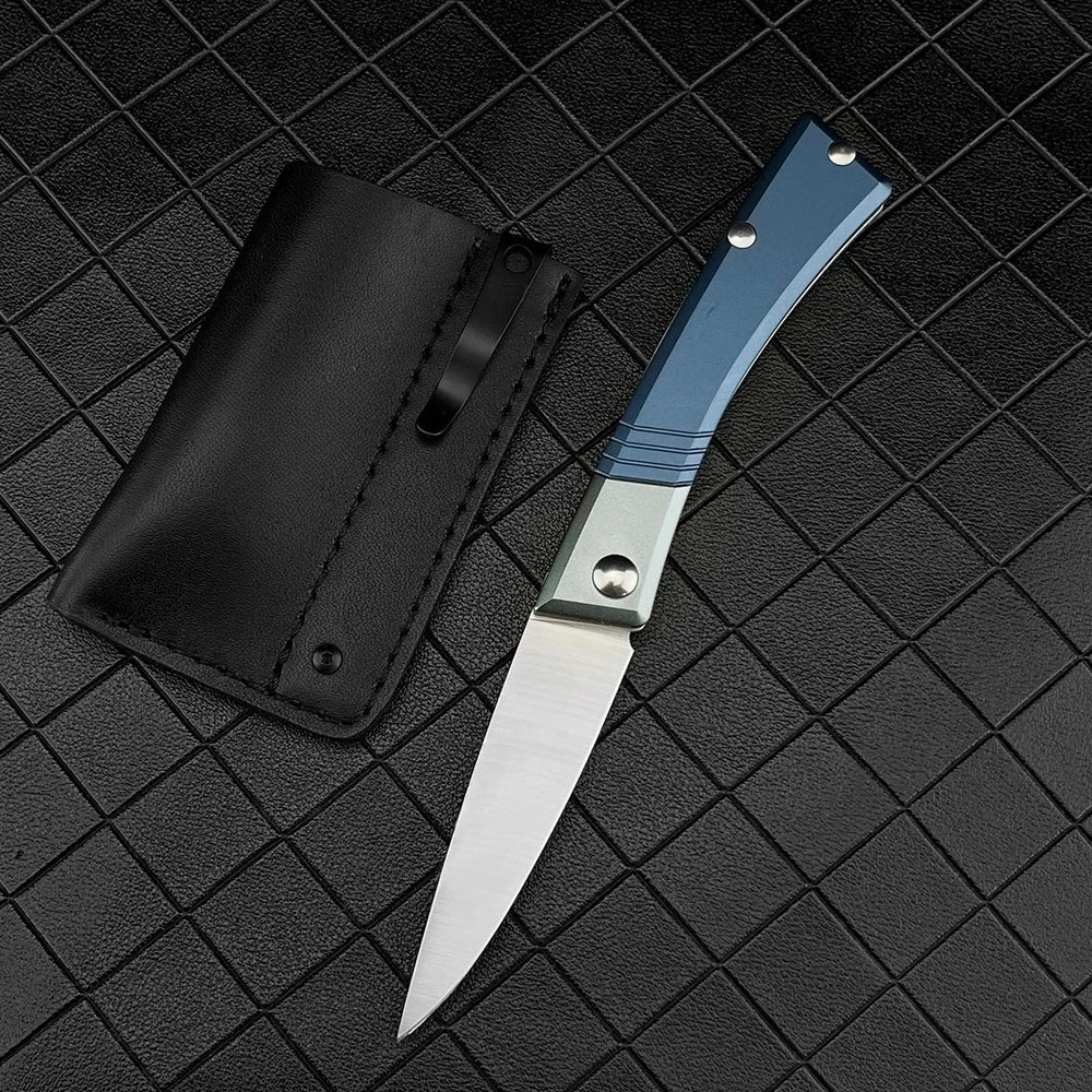 Couteau pliant EDC D2 aluminium camping bushcraft – Image 7