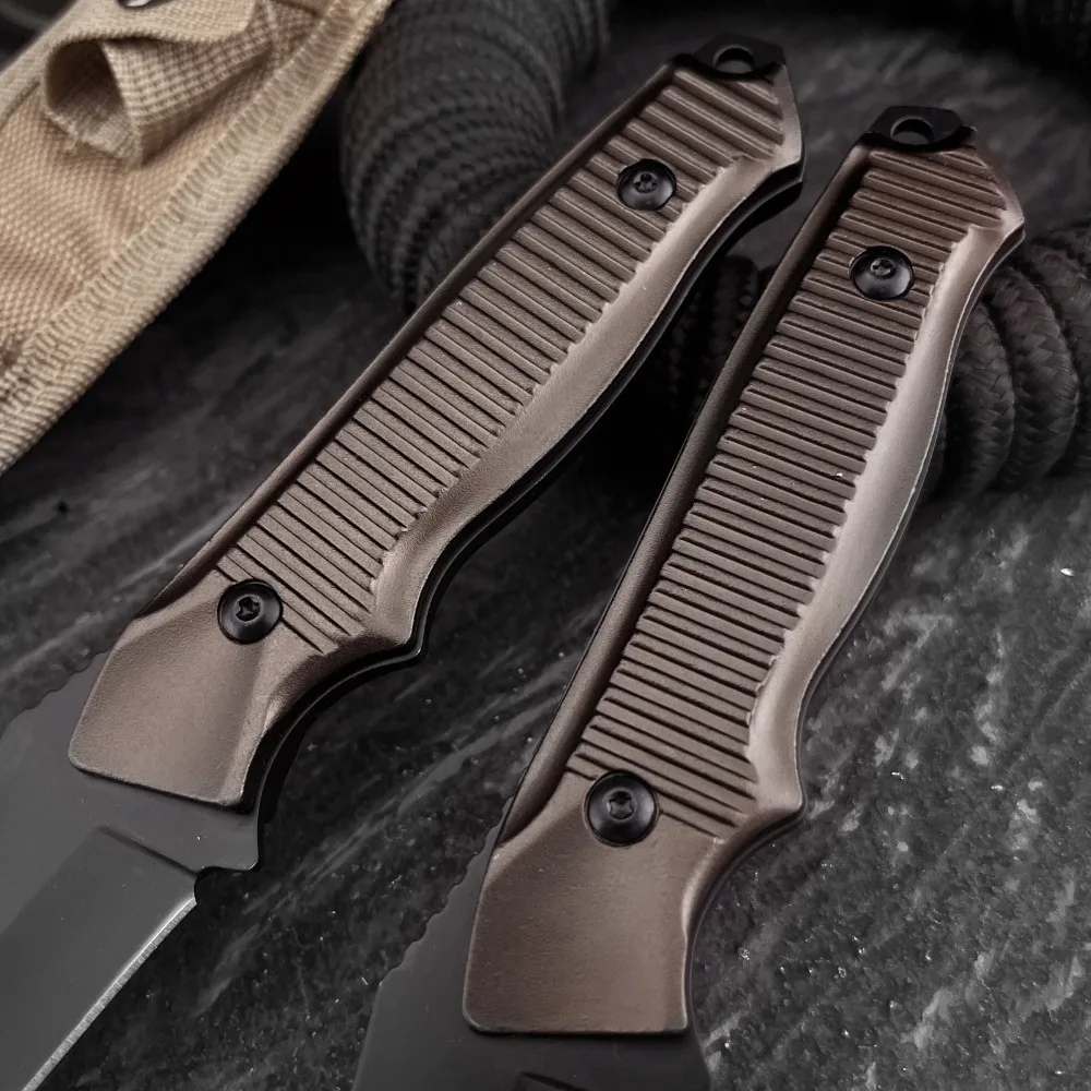 Couteau bushcraft 440C lame fixe camping survie – Image 4