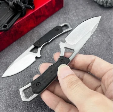 Mini couteau fixe EDC 12,3 cm camping randonnée – Image 11