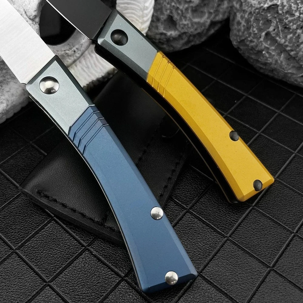 Couteau pliant EDC D2 aluminium camping bushcraft – Image 3