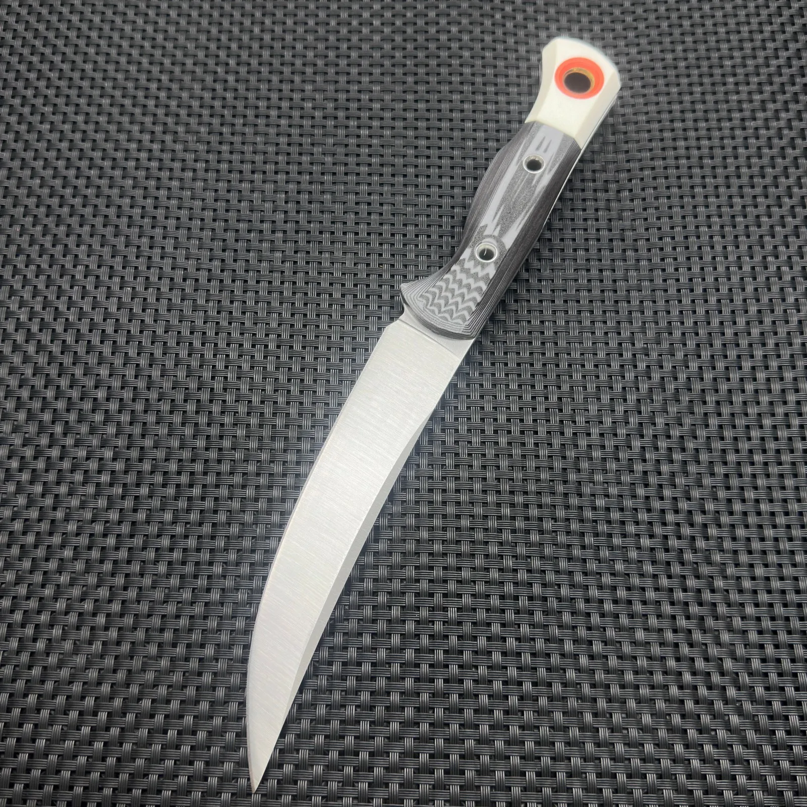 Couteau fixe chasse 19 cm lame courbe camping – Image 5