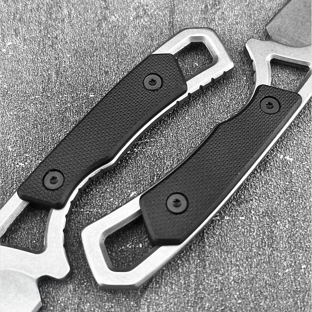 Mini couteau fixe EDC 12,3 cm camping randonnée – Image 2