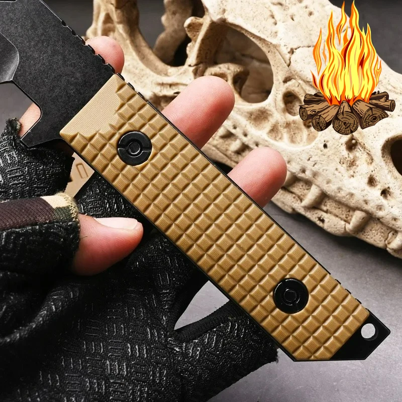 Couteau de poche compact acier inox EDC camping – Image 3