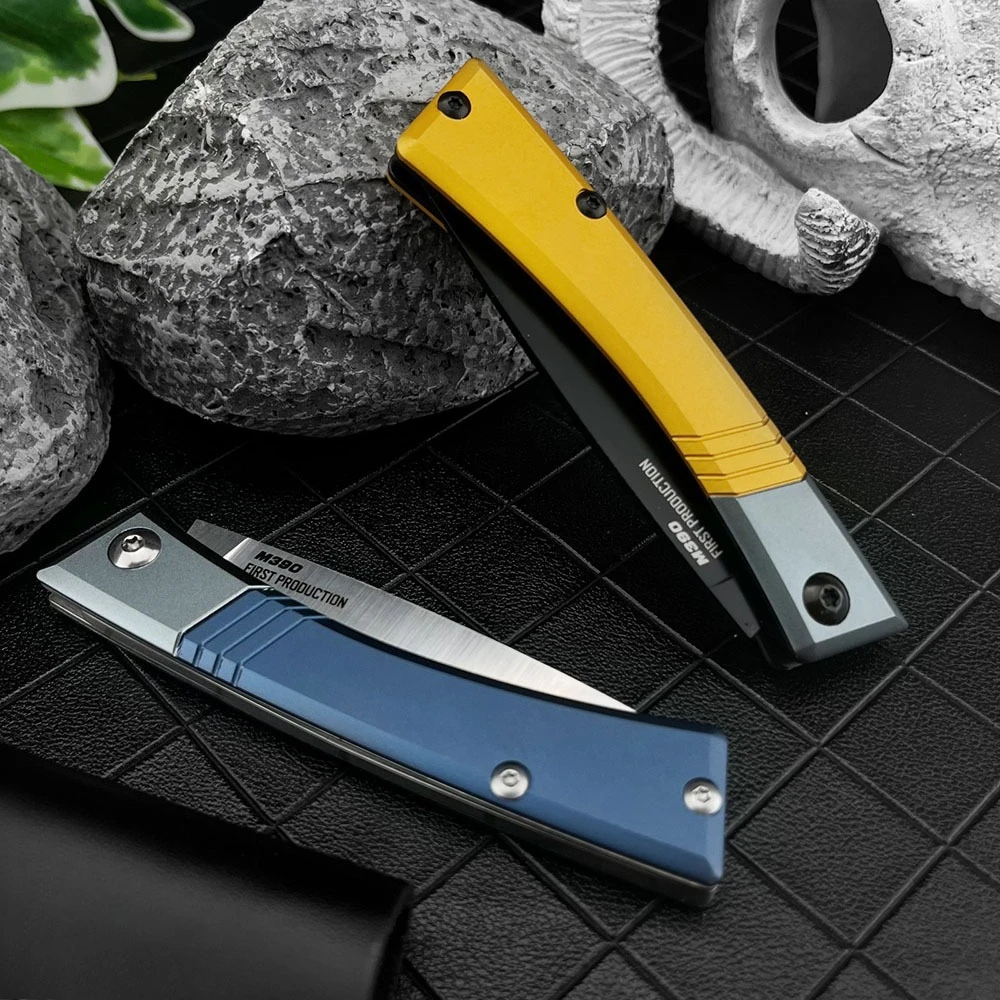 Couteau pliant EDC D2 aluminium camping bushcraft – Image 4