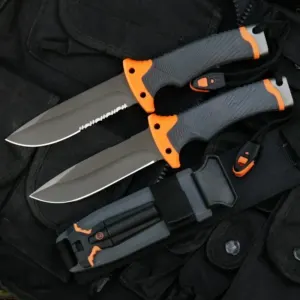 Couteau tactique lame fixe camping survie EDC