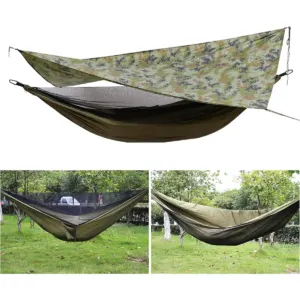 Hamac de camping 2 personnes avec moustiquaire