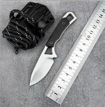 Mini couteau fixe EDC 12,3 cm camping randonnée – Image 7