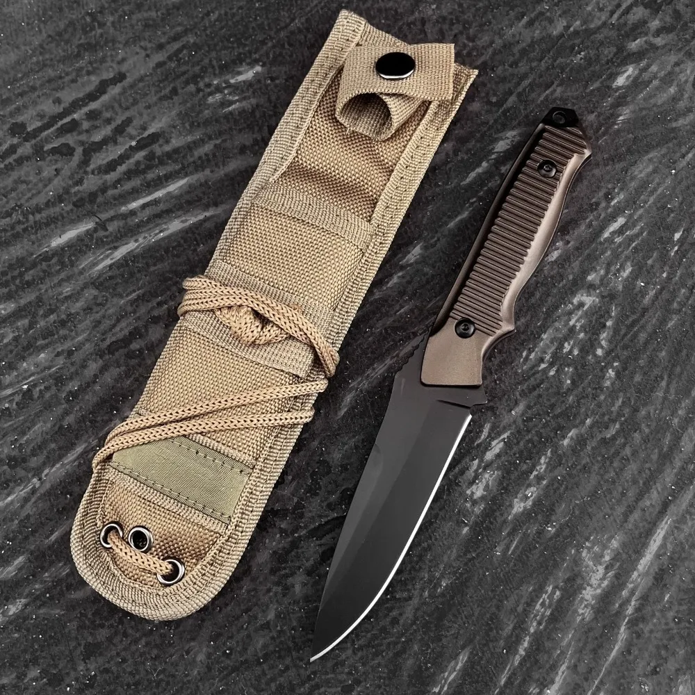 Couteau bushcraft 440C lame fixe camping survie – Image 10