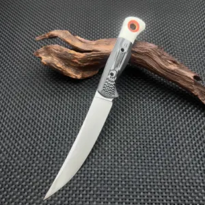 Couteau fixe chasse 19 cm lame courbe camping