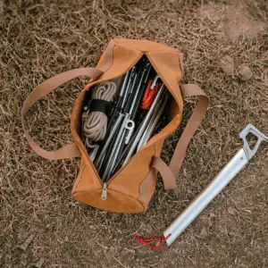 Sac de rangement pour outils de camping en toile renforcée