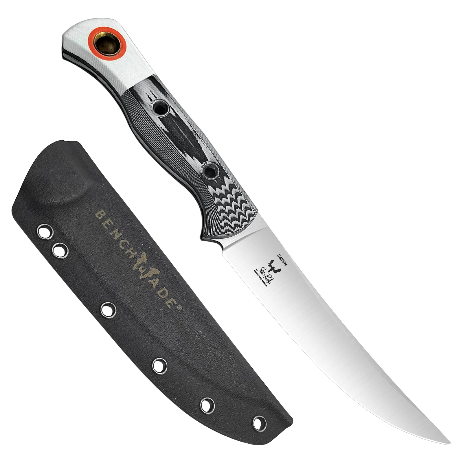 Couteau fixe chasse 19 cm lame courbe camping – Image 7