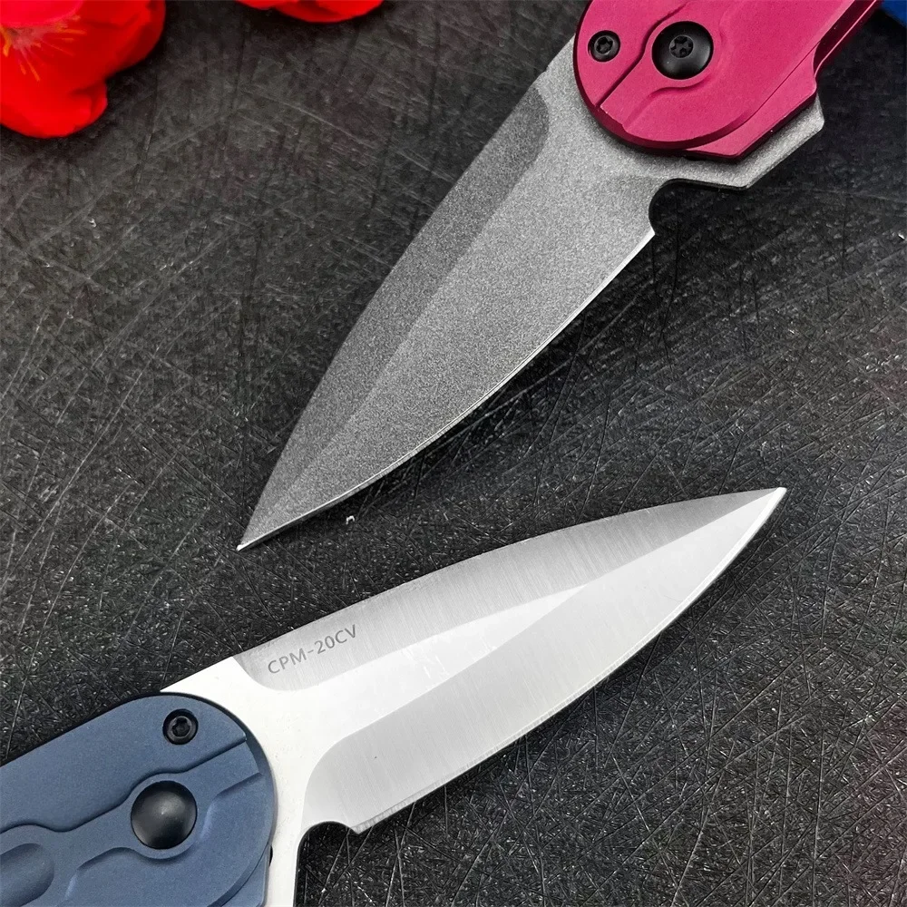 Couteau pliant D2 aluminium 17 cm EDC camping – Image 4