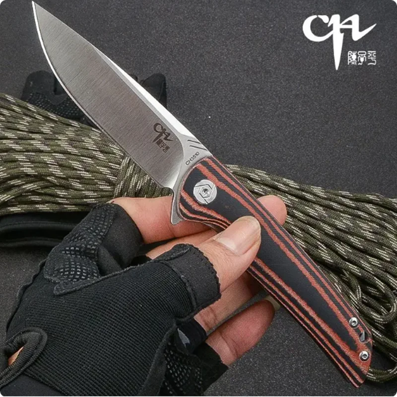 Couteau pliant D2 micarta 21,2 cm EDC camping – Image 10