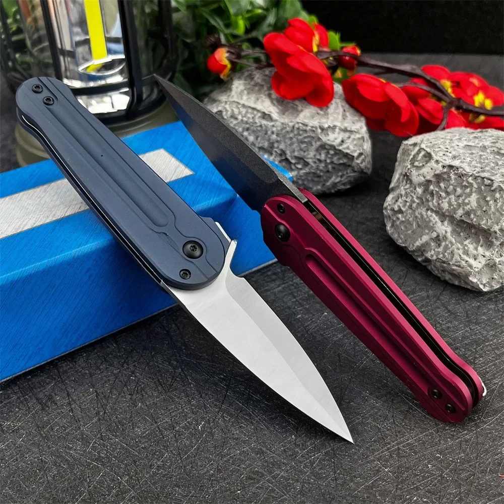 Couteau pliant D2 aluminium 17 cm EDC camping – Image 11