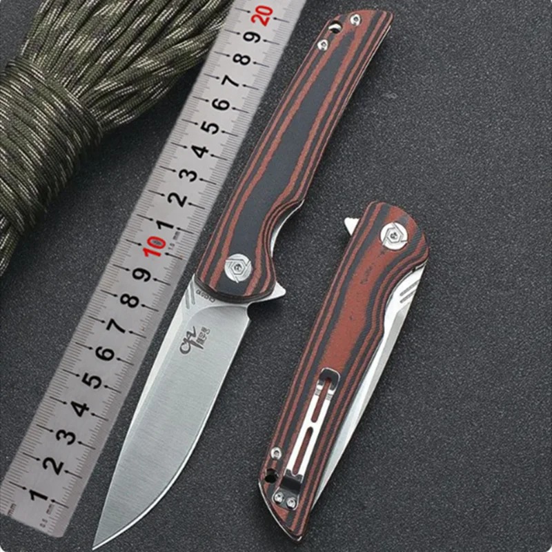 Couteau pliant D2 micarta 21,2 cm EDC camping – Image 7