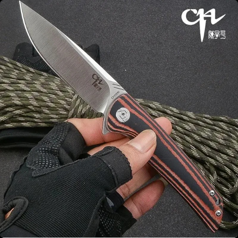 Couteau pliant D2 micarta 21,2 cm EDC camping – Image 3