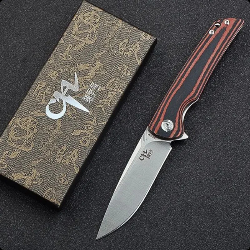 Couteau pliant D2 micarta 21,2 cm EDC camping – Image 4