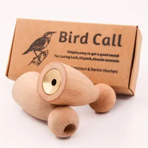 Appeau à Alouette Expert : Corps en Hêtre & Noyau en Laiton