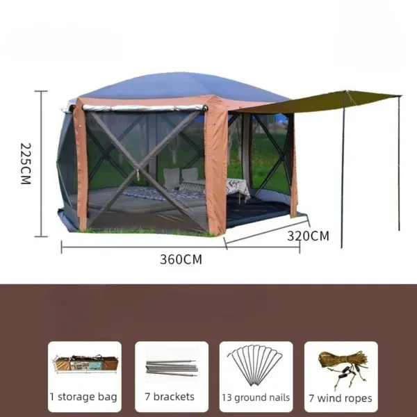 Tente De Douche MRWIZMS – 160x160x240 Cm – UPF 50+ Imperméable – Fenêtre, Corde à Linge – Poteaux En Fer – Pour Camping, Plage, Toilettes