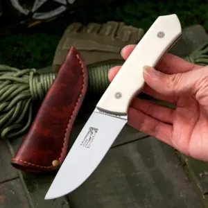 Outil Chasse Nordique M390 : Acier Premium & Tranchant 60 HRC