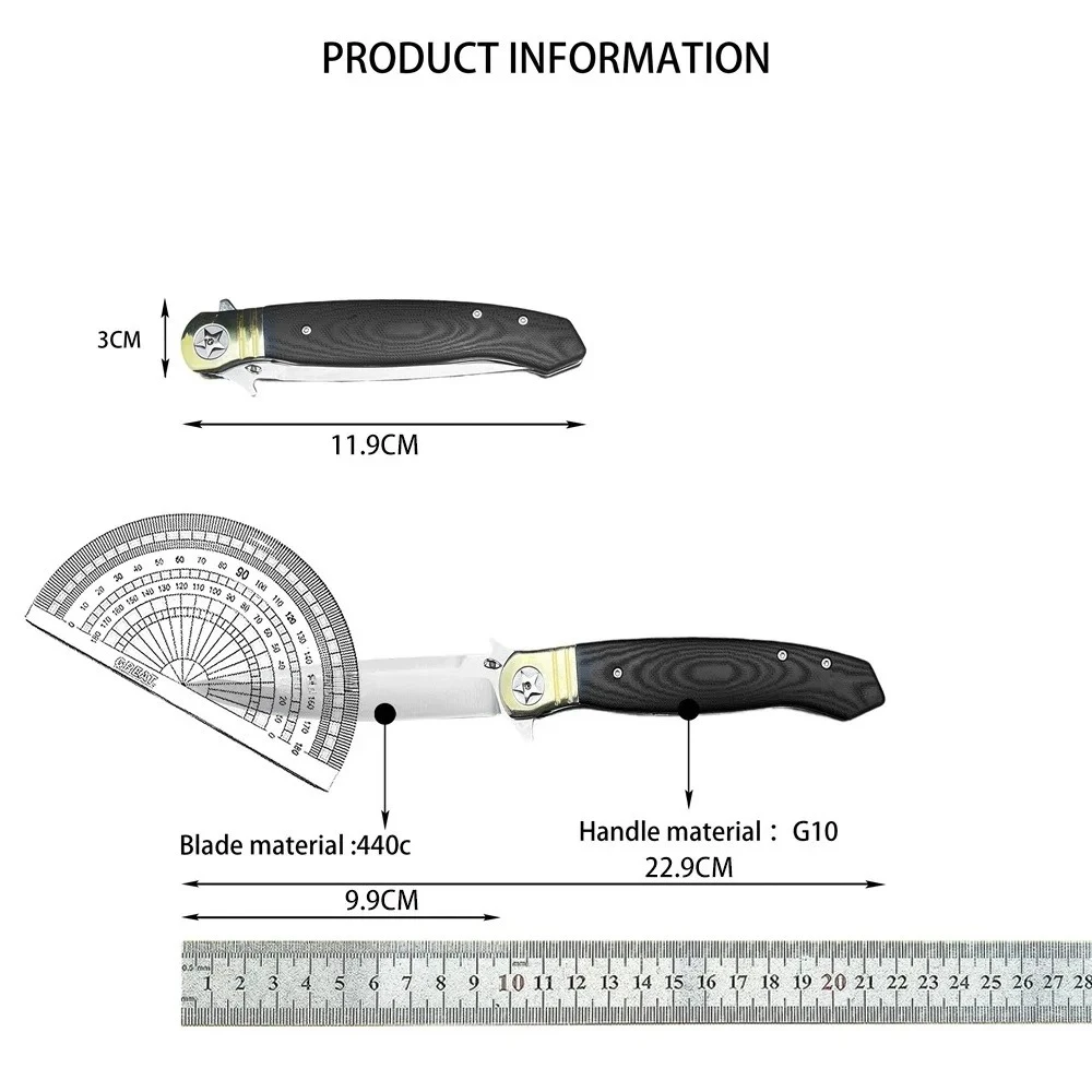 Couteau Reptilian Pro – Acier 440C & Manche G10 Antidérapant – Image 6