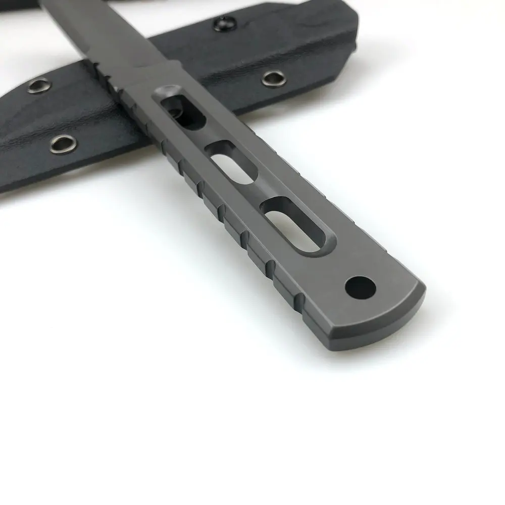 Couteau Fixe TRSKT AUS-10 : Monobloc 6mm et Dureté 61HRC – Image 5