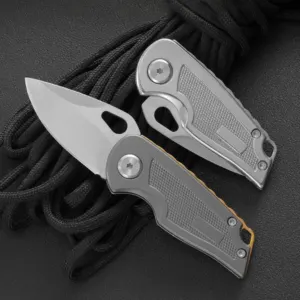Mini Couteau EDC 3Cr14Mov : Porte-clés & Box Cutter