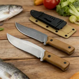 Outil Outdoor 24 cm : Acier 8Cr13MoV & Manche G10 Robuste