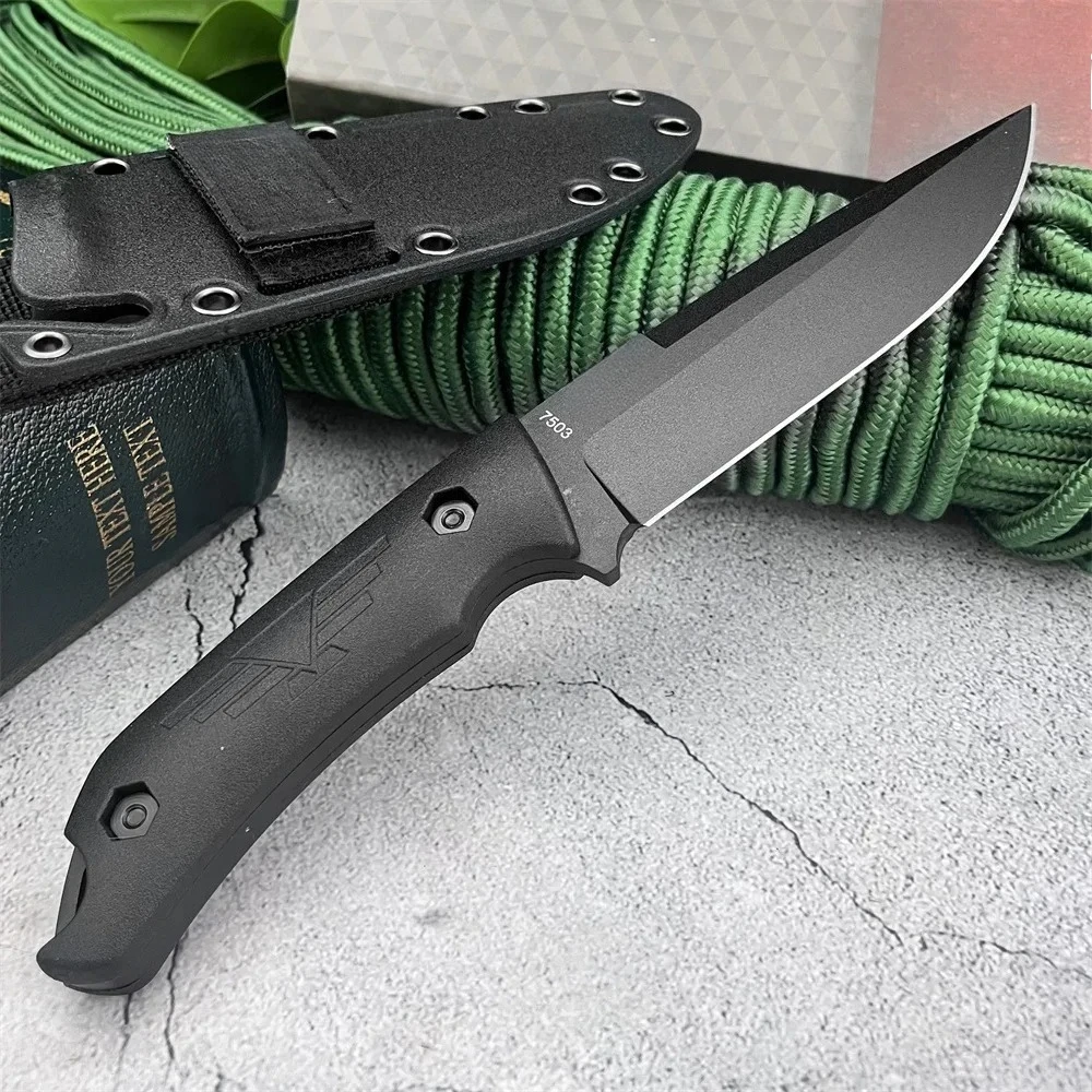 Couteau de Survie 9Cr13Mov : Lame 4mm & Manche Nylon 23cm – Image 5