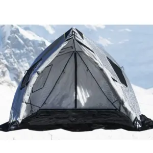 Tente Pêche sur Glace Thermique : Coton Épaissi & Port Poêle