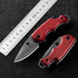 Couteau EDC Noyer : Acier 5Cr13Mov & Lame 5,3cm