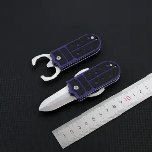 Mini Couteau EDC Symétrique – Acier 7Cr & Manche G10