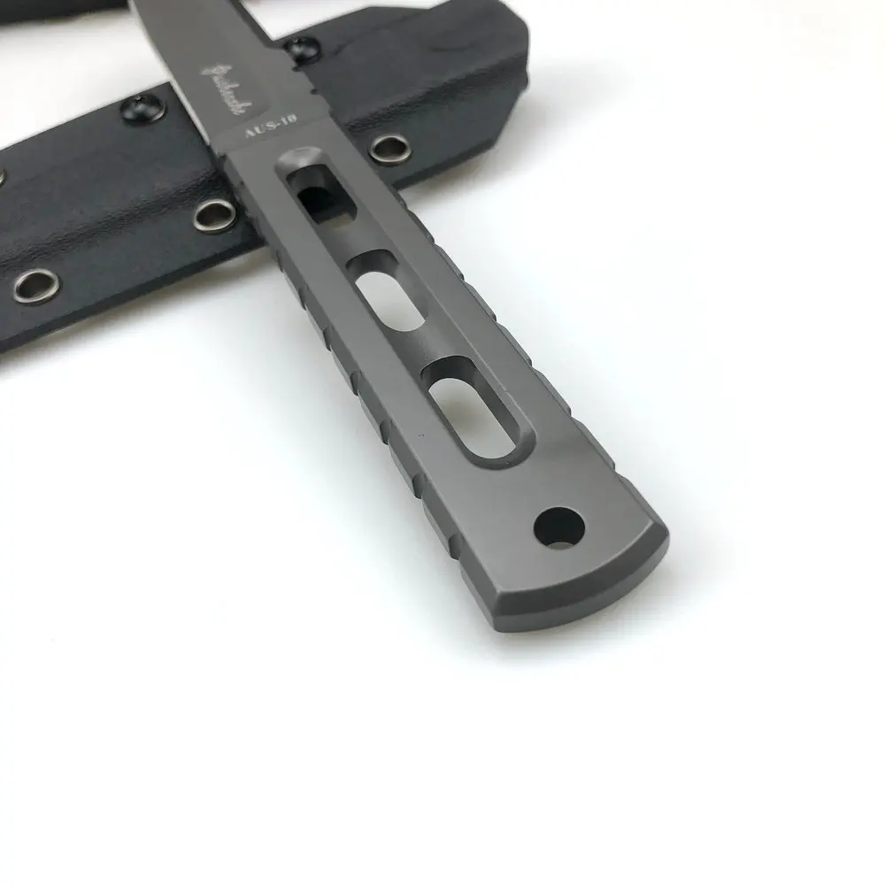 Couteau Fixe TRSKT AUS-10 : Monobloc 6mm et Dureté 61HRC – Image 8