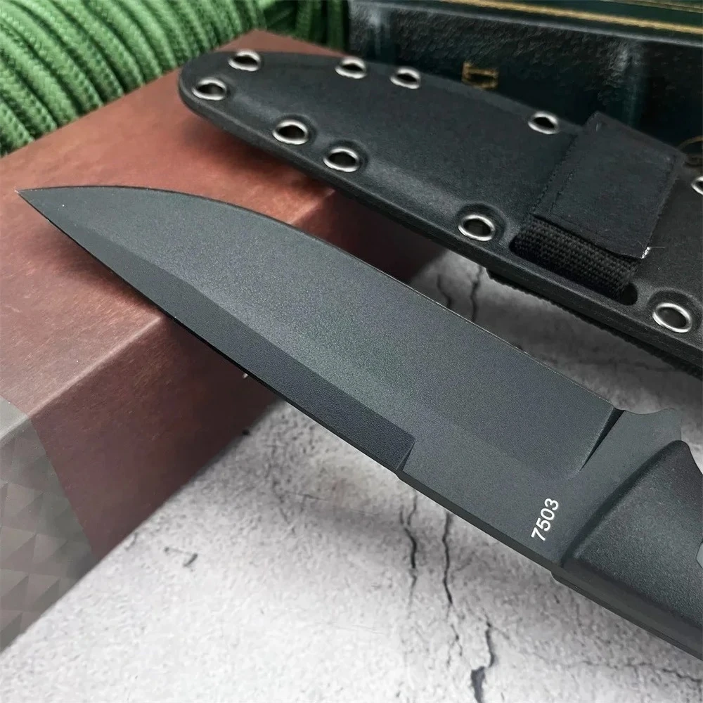 Couteau de Survie 9Cr13Mov : Lame 4mm & Manche Nylon 23cm – Image 2